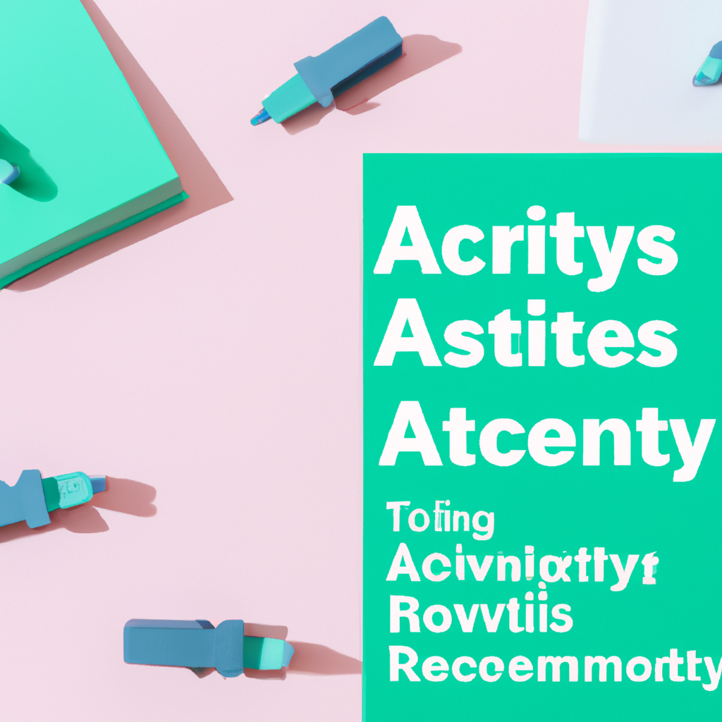 Close up of printed activity cards and simple props